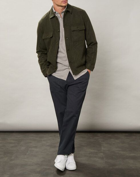 Blouson en Laine mélangée Day vert armée