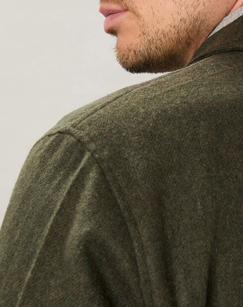 Blouson en Laine mélangée Day vert armée