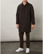 Manteau 100% Laine Vierge Calvin marron