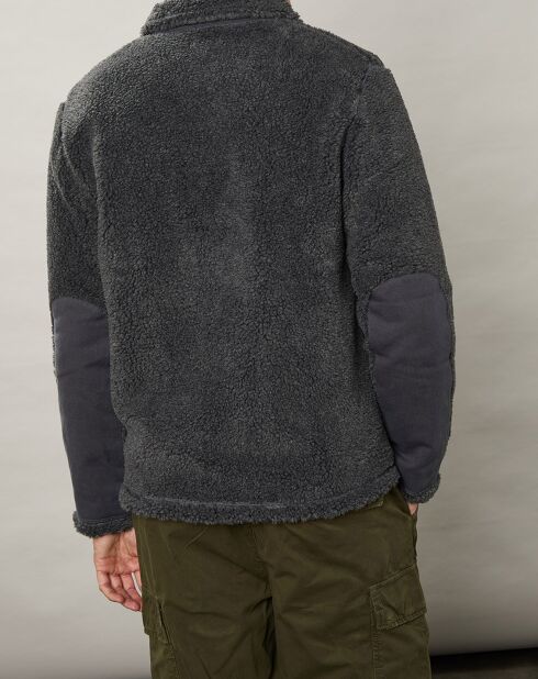 Blouson en Fausse Fourrure Dorian gris