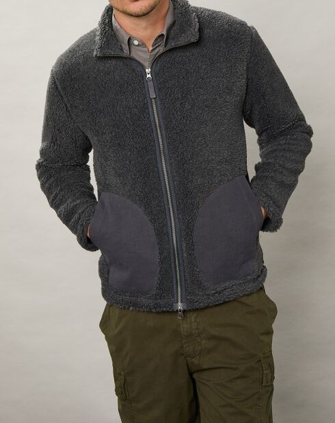 Blouson en Fausse Fourrure Dorian gris