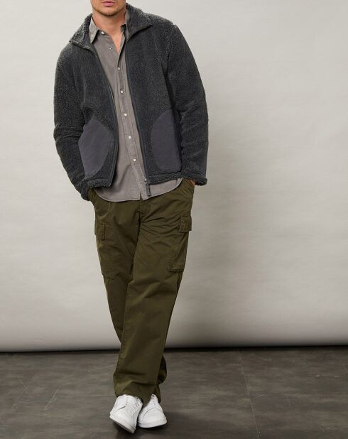 Blouson en Fausse Fourrure Dorian gris
