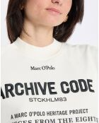 Sweat Oversized Lady Di blanc