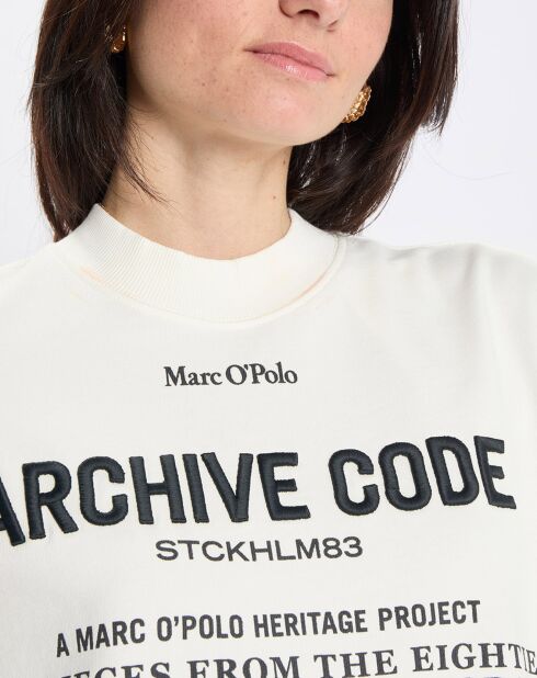 Sweat Oversized Lady Di blanc