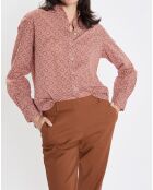 Chemise imprimée all-over rouge