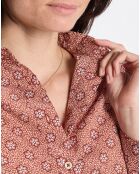 Chemise imprimée all-over rouge