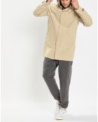 Imperméable Technique à Capuche Non Doublé beige