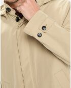 Imperméable Technique à Capuche Non Doublé beige