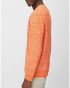 Pull Coton Mouliné orange
