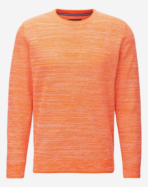 Pull Coton Mouliné orange