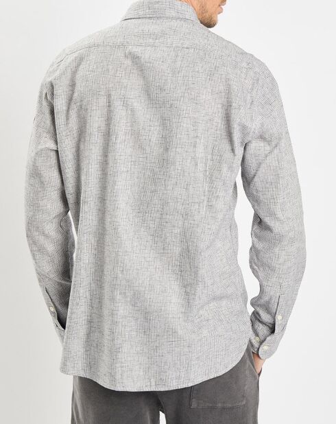 Chemise Mini Pied De Poule Sf grise
