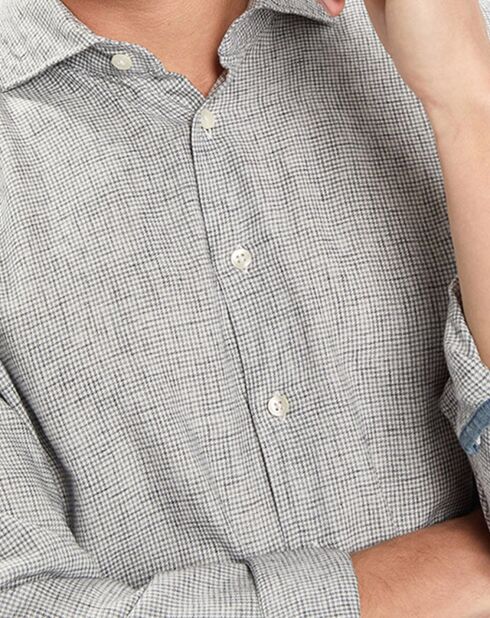 Chemise Mini Pied De Poule Sf grise