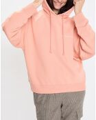 Sweat à capuche Coton Bio rose