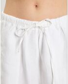 Short 100% Lin Elastique Kl blanc