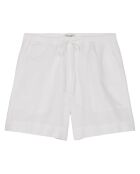 Short 100% Lin Elastique Kl blanc
