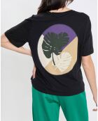 T-Shirt 100% Coton Bio imprimé nature noir