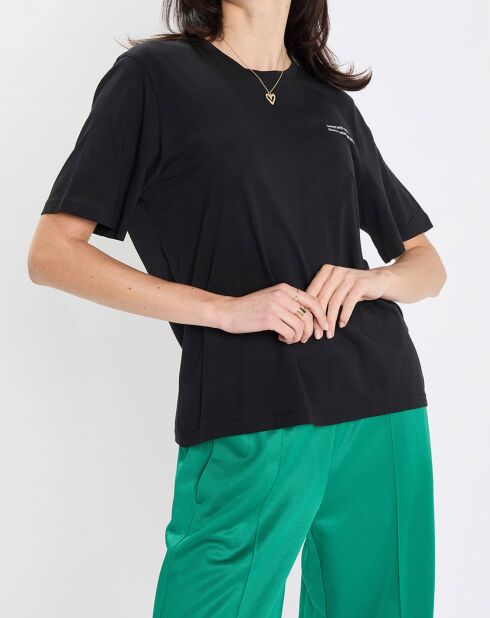 T-Shirt 100% Coton Bio imprimé nature noir