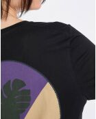 T-Shirt 100% Coton Bio imprimé nature noir