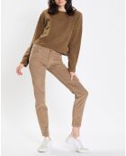 T-Shirt jersey stretch marron