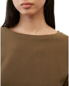 T-Shirt jersey stretch marron