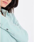 Chemise col polo bleu clair