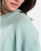 Pull en Laine mélangée & Alpaga bleu clair