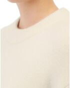 Robe en Laine mélangée maxi longue écru