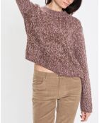 Pull en Laine & Alpaga mélangés marron