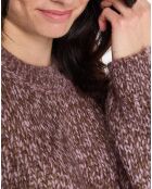 Pull en Laine & Alpaga mélangés marron