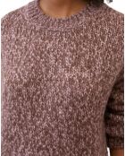Pull en Laine & Alpaga mélangés marron