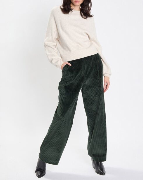Pull en Laine mélangée manches raglans écru