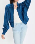Bomber Aviateur bleu