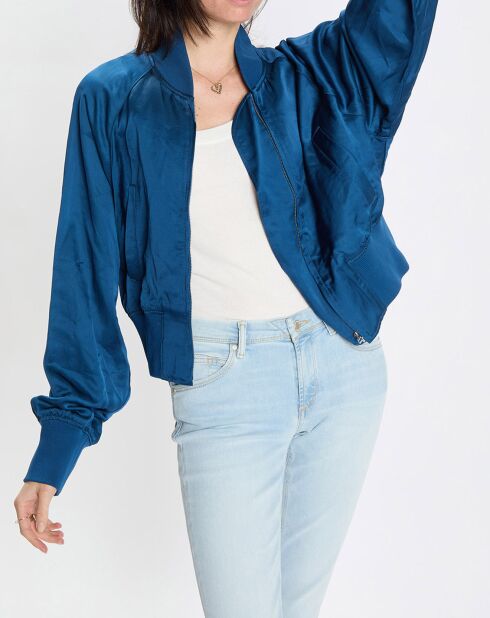 Bomber Aviateur bleu