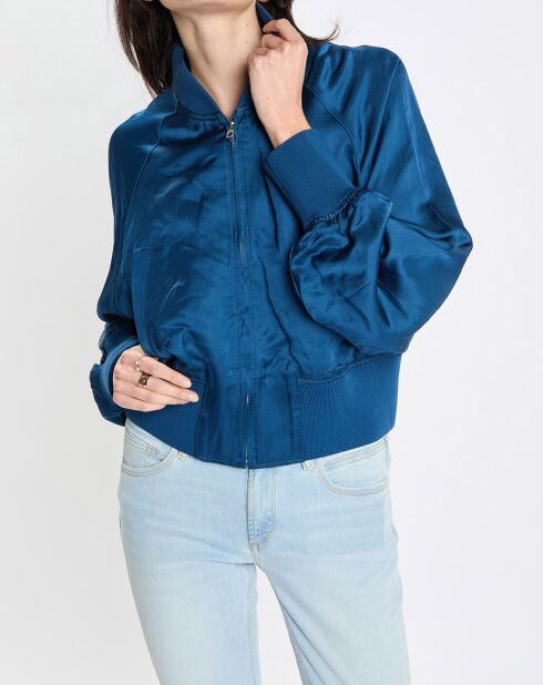 Bomber Aviateur bleu