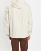 Parka Légère à Capuche Mesh écrue