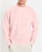 Sweat Col Rond Coton Organic rose clair