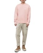 Sweat Col Rond Coton Organic rose clair