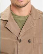 Surchemise Croisée Coton Organic camel