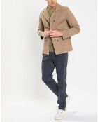 Surchemise Croisée Coton Organic camel