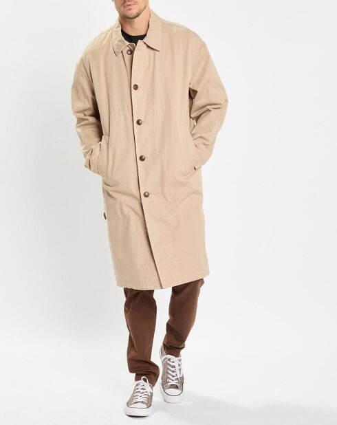 Imperméable en Coton Bio Non Doublé beige