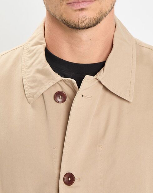Imperméable en Coton Bio Non Doublé beige