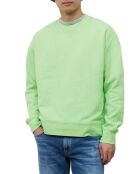 Sweat Col Rond Coudiere vert fluo