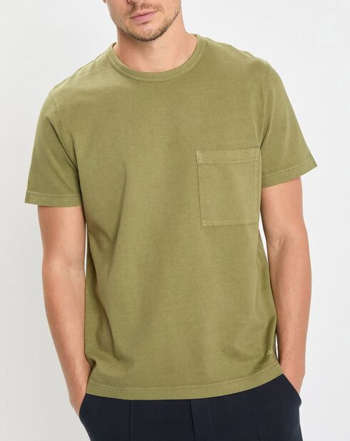 T-Shirt manches courtes Poche Relax Coton Organic kaki