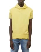 Sudadera sin mangas de algodón orgánico amarillo claro