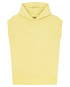 Sudadera sin mangas de algodón orgánico amarillo claro