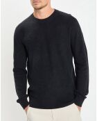 Pull en Coton & Lin bleu marine