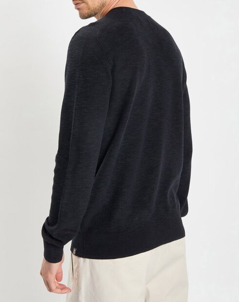 Pull en Coton & Lin bleu marine