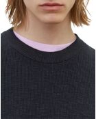 Pull en Coton & Lin bleu marine