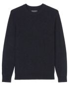 Pull en Coton & Lin bleu marine
