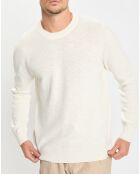 Pull en Coton & Lin écru